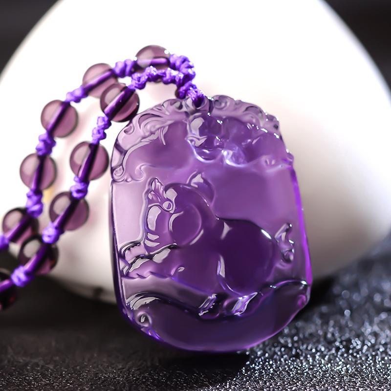 Amethyst Zodiac Pendant –