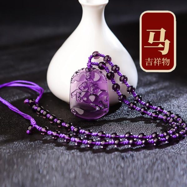 Amethyst Zodiac Pendant image 8, showing product details and features.*