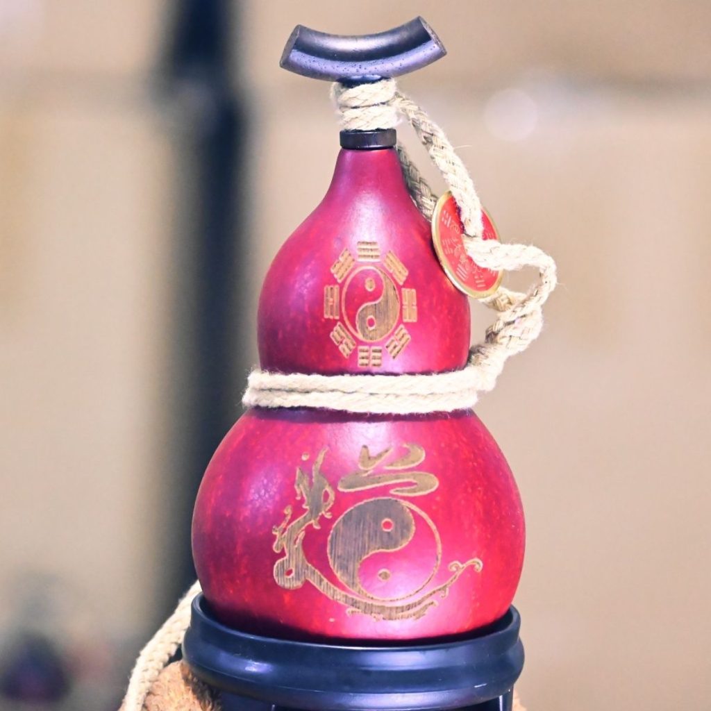 Close-up of intricate Five Thunder carvings and cinnabar details, symbolizing divine wealth blessings.