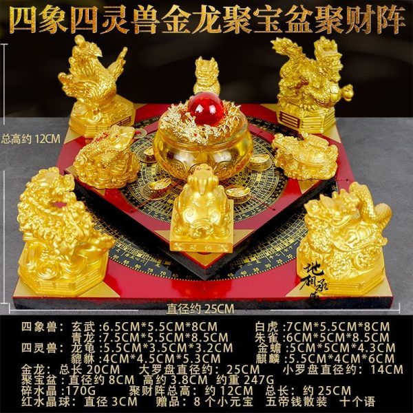 Five-Element Wealth Array with Sacred Beasts D... image 9, showing product details and features.*