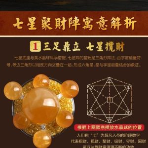 Fortune Citrine Crystal Seven-Star Feng Shui Sp... image 8, showing product details and features.*
