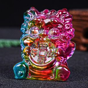 Golden Citrine Wealth Beast Feng Shui Ornament ... image 6, showing product details and features.*