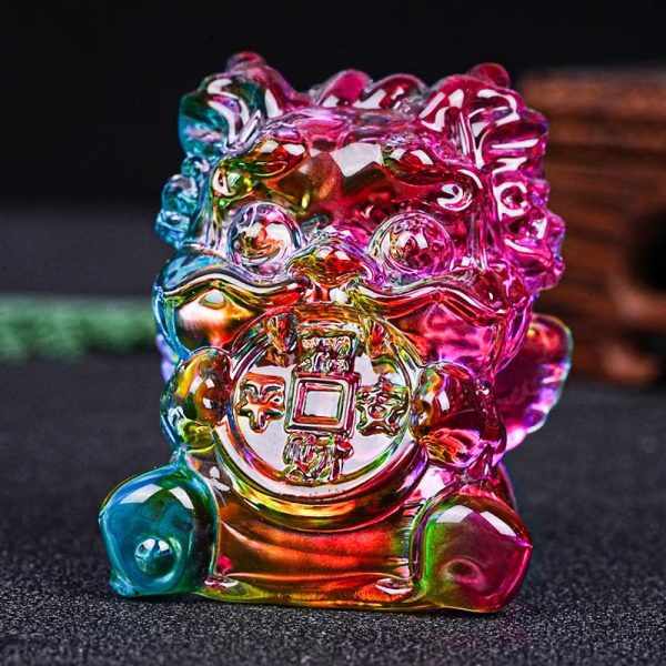 Golden Citrine Wealth Beast Feng Shui Ornament ... image 6, showing product details and features.*