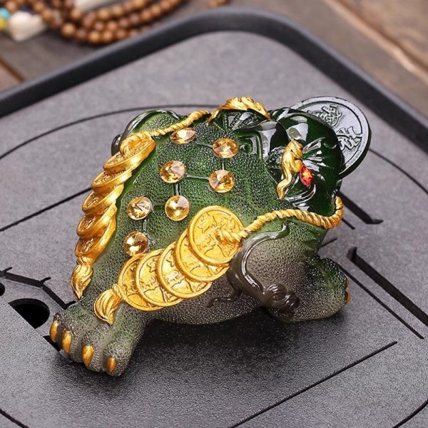 Golden Toad Tea Pet Figurine image 9, showing product details and features.*