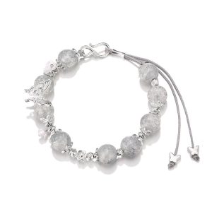 Handmade adjustable bracelet featuring delicate butterflies, ideal for gifting or personal energy balance.