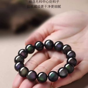 LOVEIXCC Rainbow Obsidian Bracelet image 5, showing product details and features.*