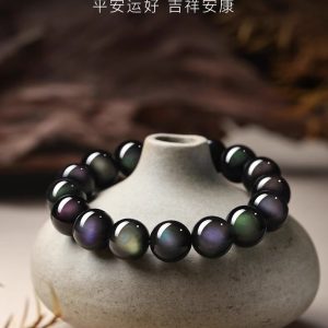 LOVEIXCC Rainbow Obsidian Bracelet image 7, showing product details and features.*