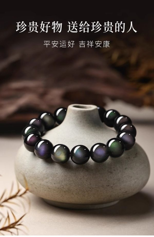 LOVEIXCC Rainbow Obsidian Bracelet image 7, showing product details and features.*