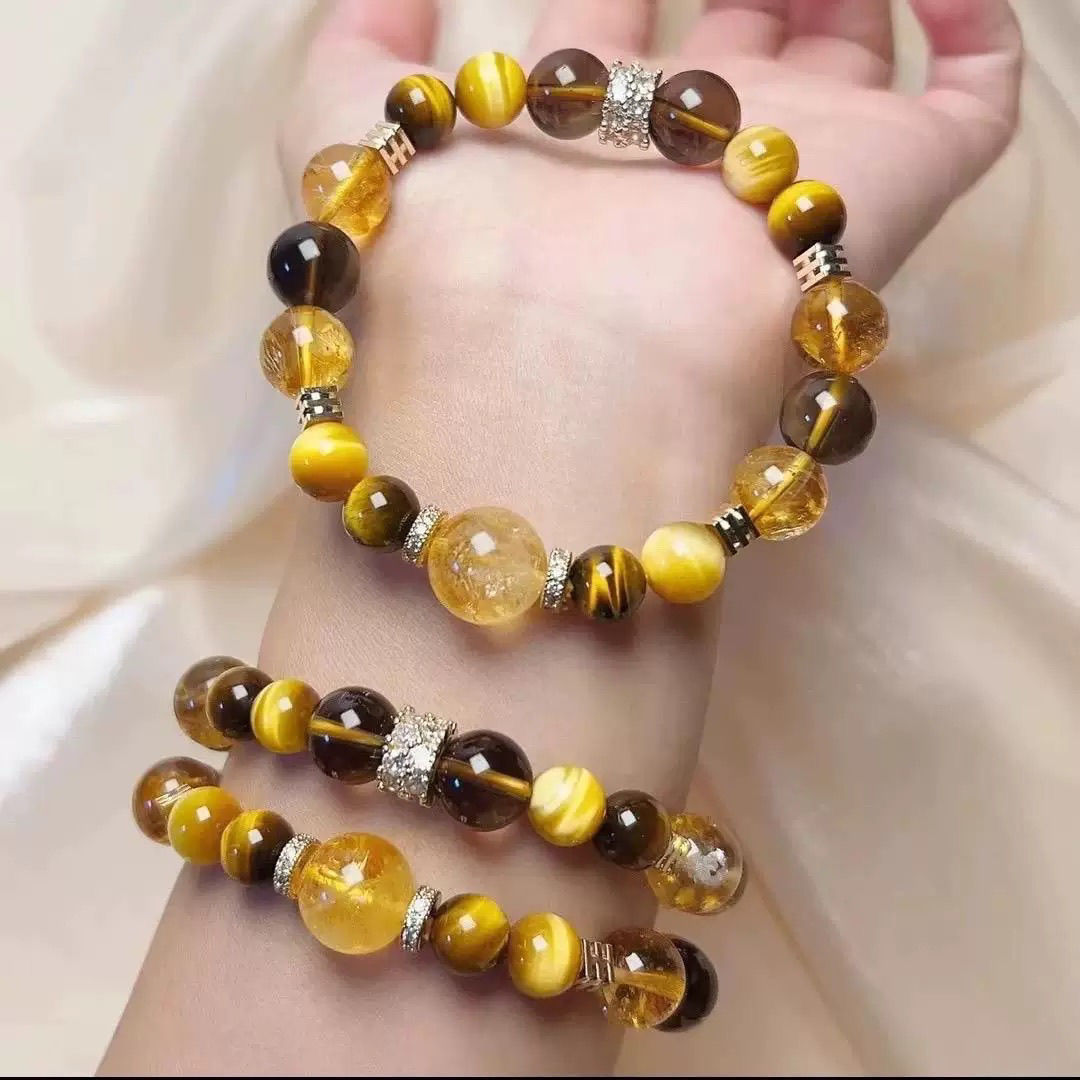 Golden Tiger's Eye & Citrine Wealth Bracelet