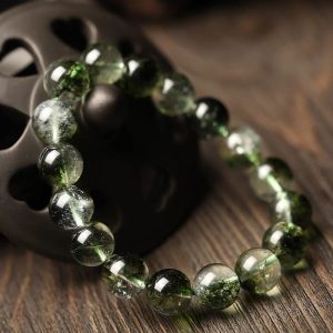 Natural Green Phantom Bracelet image 6, showing product details and features.*