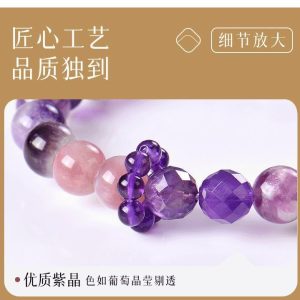 Purple Fire Amethyst Bracelet image 8, showing product details and features.*