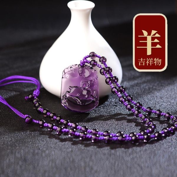 Unisex zodiac necklace designed to align with your birth year, enhancing luck and guardian blessings.