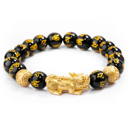 Black Obsidian Feng Shui Wealth Bracelet