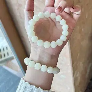Natural White Jade Bodhi Close-Up3