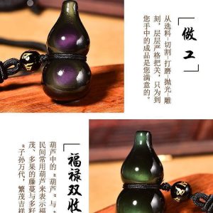 Wearable Feng Shui art: A sleek obsidian pendant necklace designed to attract positivity and repel negative energy