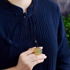 Elegant unisex necklace designed for daily wear, attracting luck while warding off negativity.