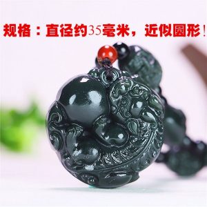 Natural Hetian Jade Pi Xiu Pendant - image 10, showing product details and features.*