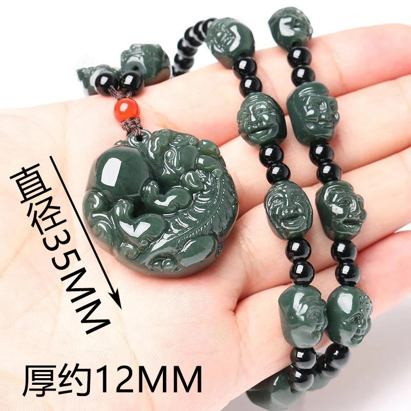 Natural Hetian Jade Pi Xiu Pendant - image 13, showing product details and features.*