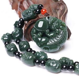 Powerful Feng Shui necklace combining Pi Xiu’s wealth attraction and Black Obsidian’s grounding energy.