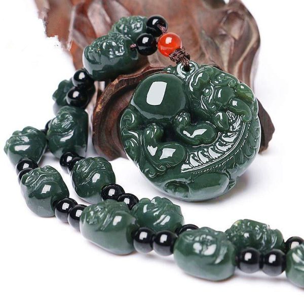 Powerful Feng Shui necklace combining Pi Xiu’s wealth attraction and Black Obsidian’s grounding energy.